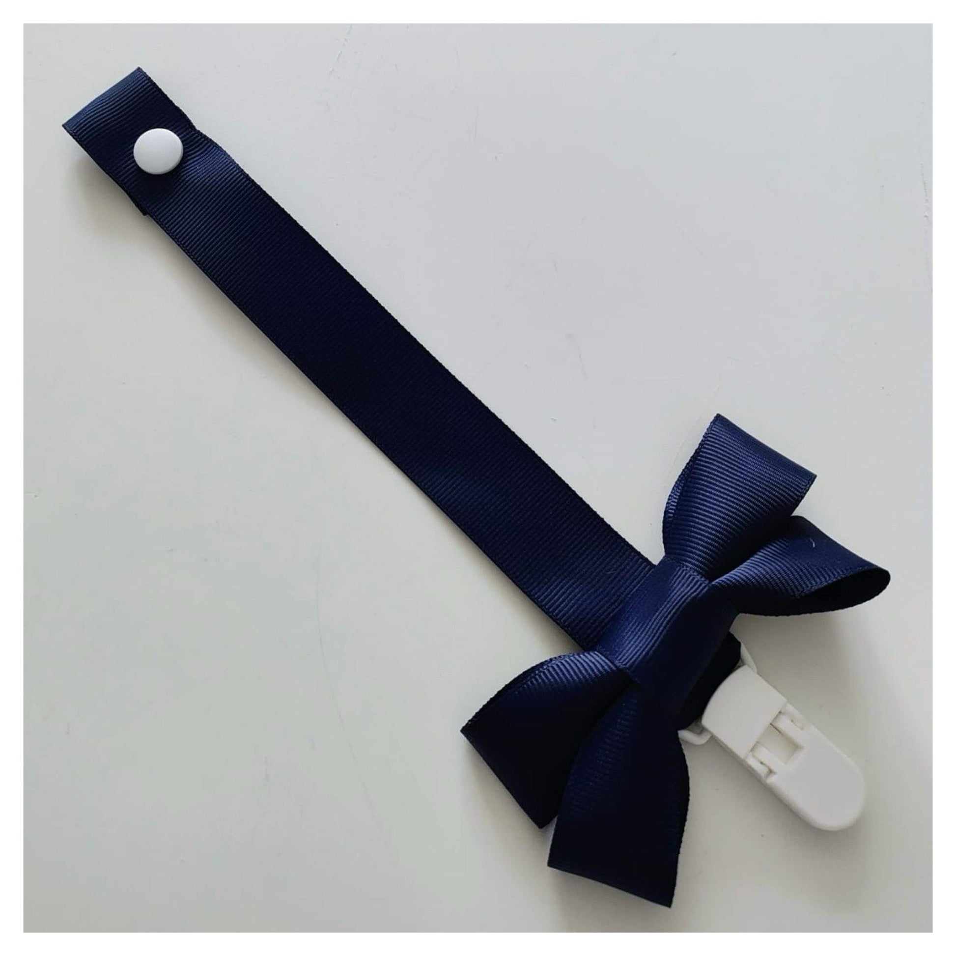 Navy Dummy Clip With Bow