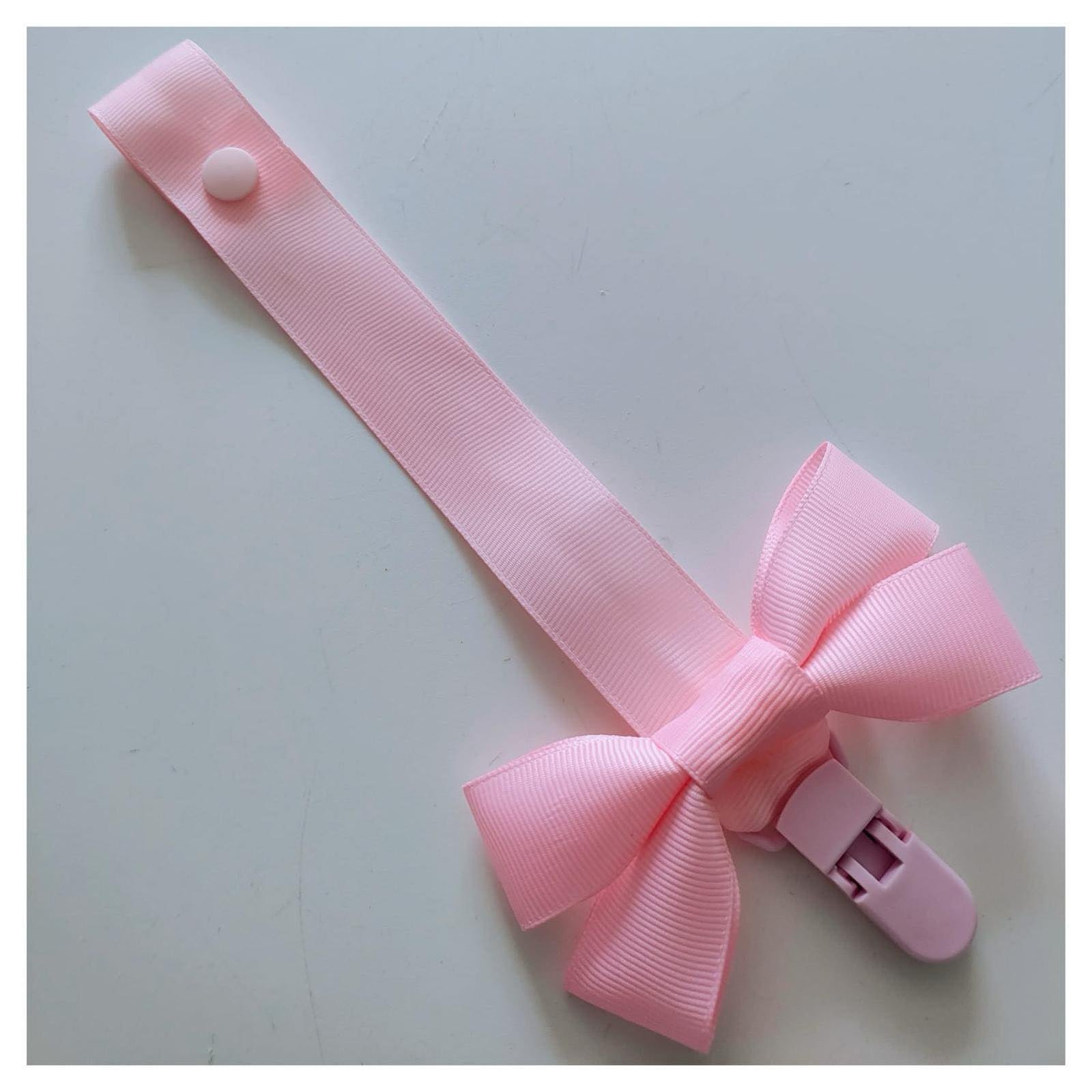 Pink Dummy Clip With Bow And Pink Clip